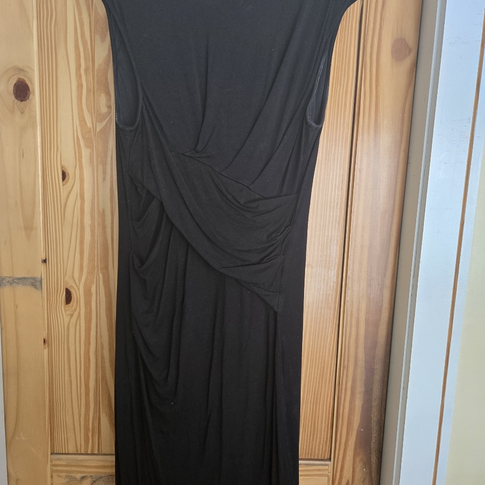 Kut From The Kloth Bodycon Ruched Black Dress Size 14